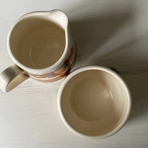 SADLER Made in Saffordshire ENGLAND MCM Vintage Milk & Sugar Set - Picture 7 of 12